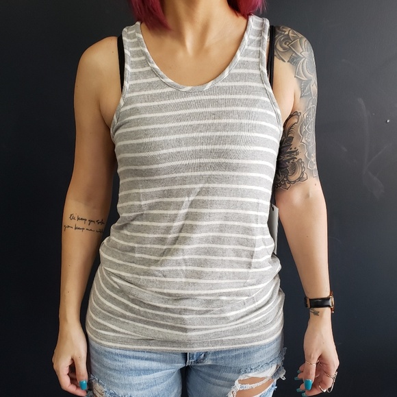 Striped racerback tank - Picture 1 of 3